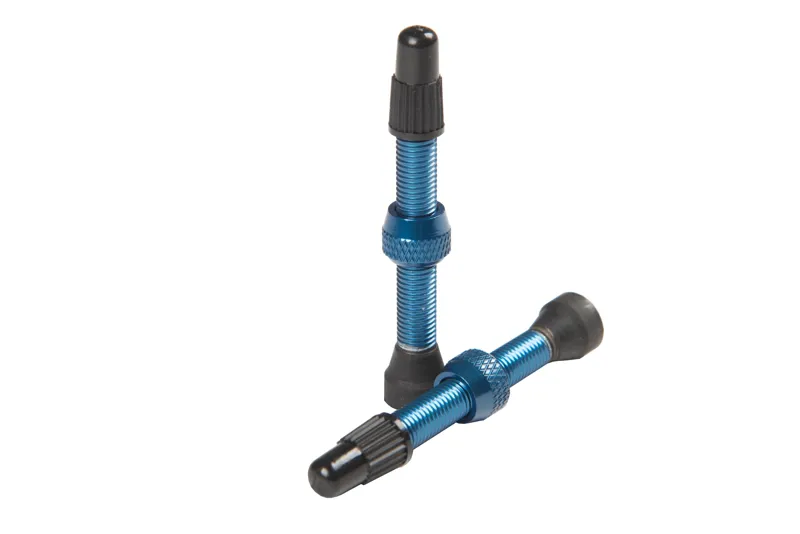 Stans No Tubes Alloy Presta Valves Pair - 44mm - Blue-1